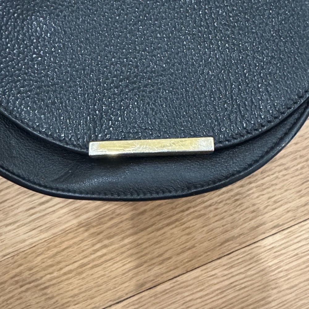 Cuyana Black Leather Mini Crossbody Bag - Picture 3 of 7